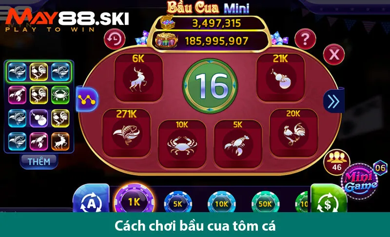 Tận hưởng chiến thắng cùng trò chơi Bầu cua mini online