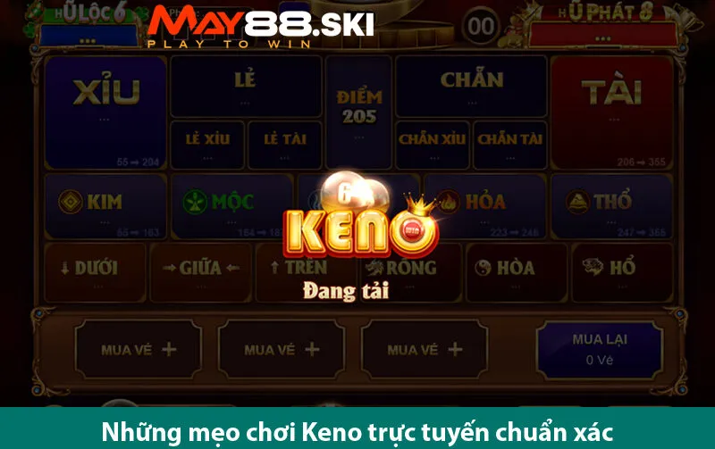 Keno Lộc Phát – Trò chơi nổi bật với phần thưởng khủng tại May88 đăng nhập