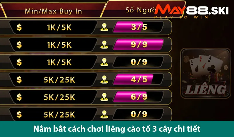 Các kỹ năng cần biết để chơi liêng 3 cây luôn thắng 