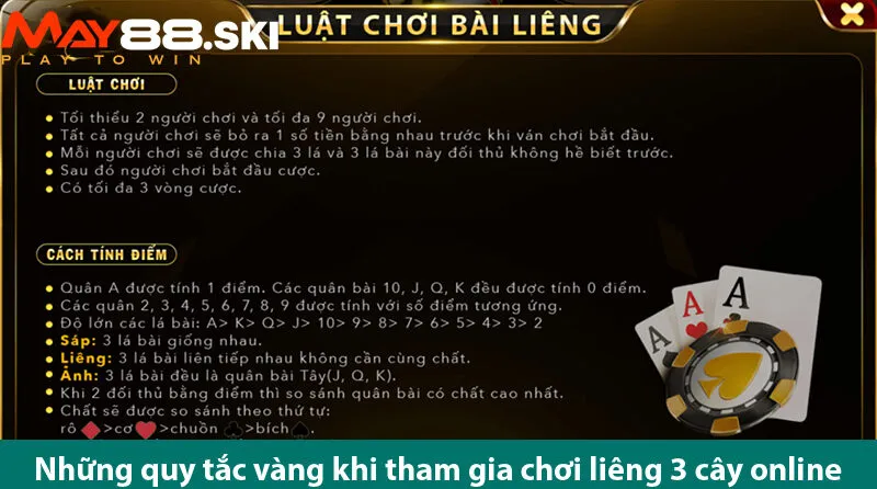 Các kỹ năng cần biết để chơi liêng 3 cây luôn thắng 